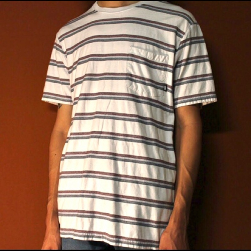 Striped Vans pocket tee ✨